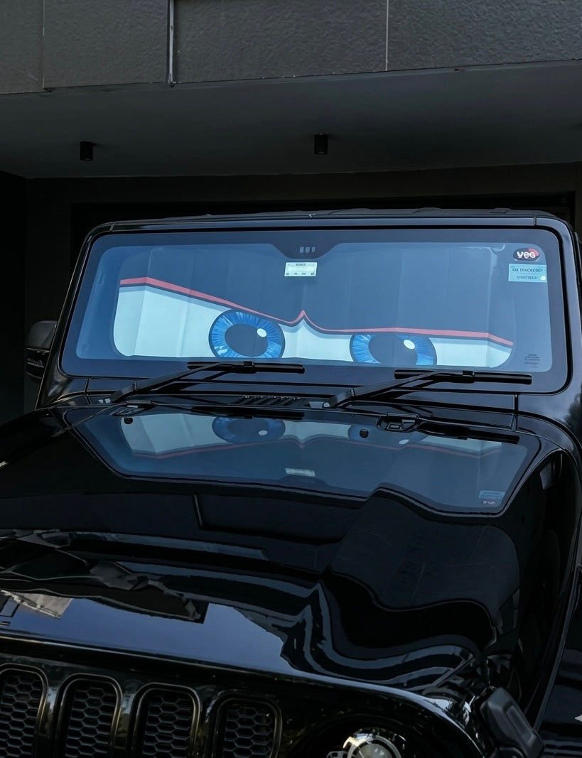 Angry eye sunshade
